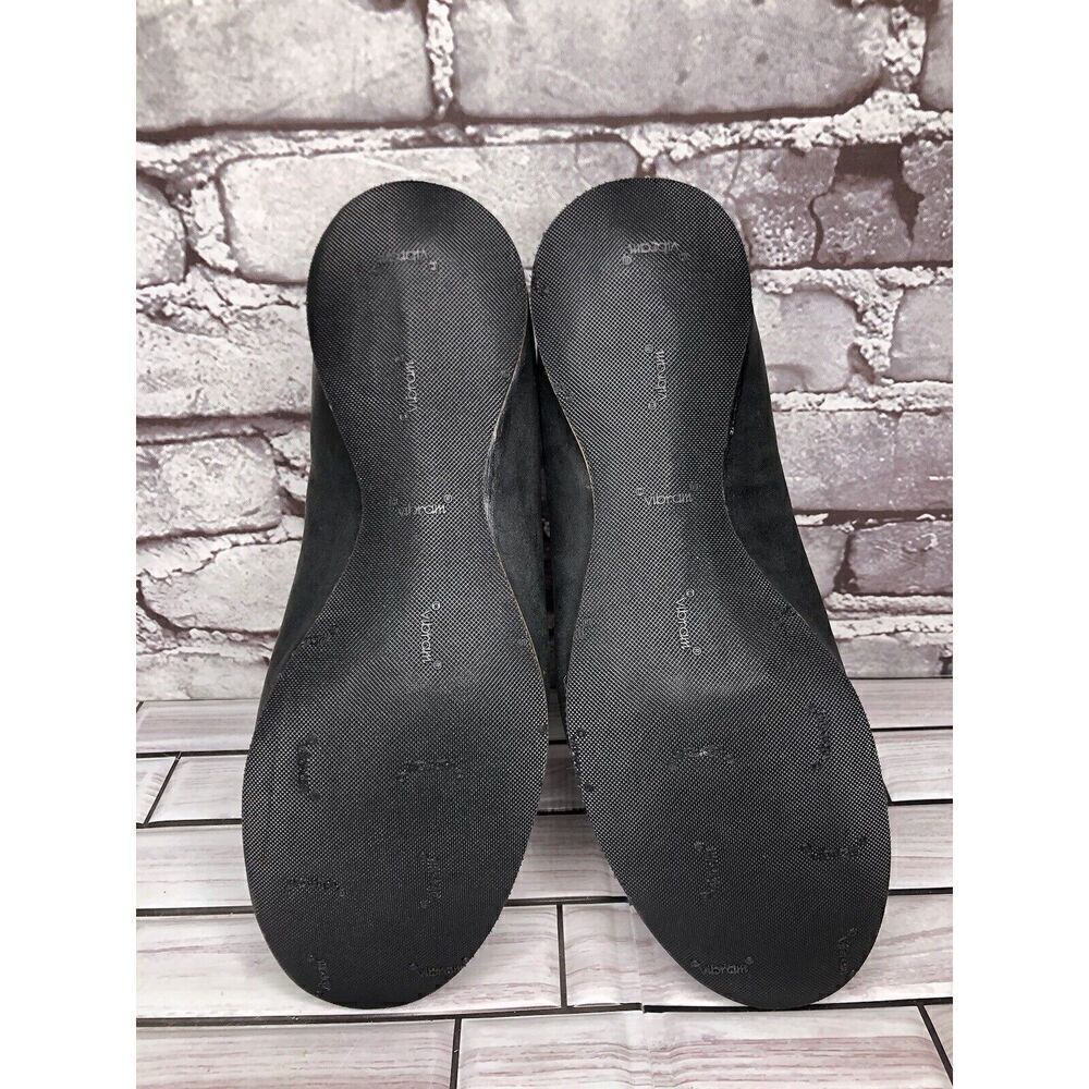Cliff Dweller Vibram Black Leather Slip On Cap Toe Flats Women’s Sz 38.5EU/8M US - Picture 15 of 16